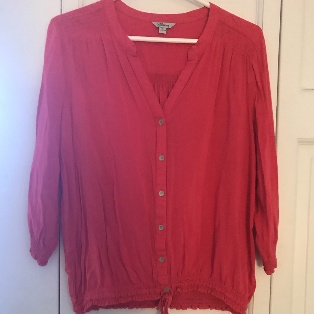 Guess cropped blouse